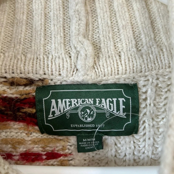 American Eagle Vintage  Mock Neck Knit Sweater - Picture 3 of 3